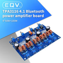Bluetooth de alta potência classe d placa amplificador tpa3116 bluetooth placa 50w * 4 + 100w tpa3116d2 2024 - compre barato