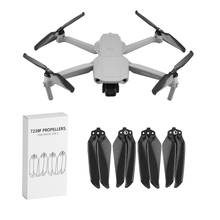 Hélices de fibra de carbono para drone dji mavic air 2/air 2s, acessórios para drone, lâmina de hélice com suporte e cinto fixo de motor, baixo ruído, 7238 2024 - compre barato