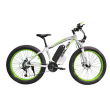 Стандартный европейский 26-дюймовый электрический велосипед с толстыми шинами E-Bike Snow Beach Cool Ebike 1000 Вт с 48В 20ач литий-ионной батареей 2024 - купить недорого