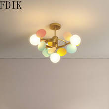 New Modern Pendant Ceiling Lamps Multicolor Flower Chandelier Pendant Luminaires Living Room Bedroom Hanging Lamp Light Fixtures 2024 - buy cheap