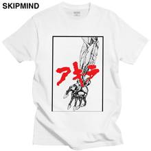 Akira-Camiseta de Manga corta para hombre, camisa de cuello redondo con estampado japonés de Manga corta, Tetsuo, 100% algodón, Neo Tokyo, ideal para regalo 2024 - compra barato