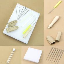 1 conjunto de agulhas para enchimento em feltro, kit de ferramentas de feltro de lã + tapete + acessórios de artesanato + agulha 2024 - compre barato