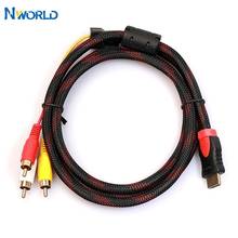 1080P to 3RCA cable 1.5M Video Audio AV Cable HDMI-compatible Digital Signal Transmitter HDMI Male to RCA Male for HD TV DVD 2024 - buy cheap