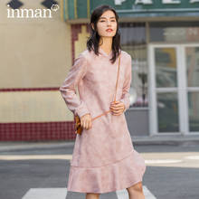 INMAN Winter Fashion Bardian Hooded Long Sleeve Fishtail Lady's Dress 2024 - buy cheap