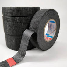 15M Length Harness Cloth Tape Black Heat-resistant Automotive Wiring Cloth Fabric Insulation Tape For Car Auto 9/15/19/25/32MM 2024 - buy cheap