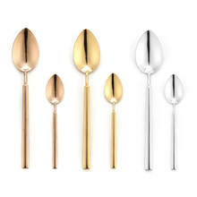 Stainless Steel Knife Spoon Fork Cutlery Set Western Metal Contracted Tableware Keenness Drop Shape Dinner Tableware 5pcs/set 2024 - buy cheap