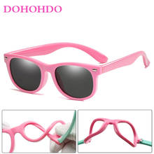 DOHOHDO Colorful Flexible Kids Sunglasses Polarized Eyewears Children 2022 High Quality Lens Baby Safety Glasses Oculos De Sol 2024 - buy cheap