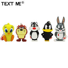 TEXT ME cartoon 64GB Rabbit lion duck usb flash drive usb 2.0 4GB 8GB 16GB 32GB  pendrive cute gift usb 2024 - buy cheap