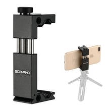 SOONPHO Aluminum Phone Tripod Mount Adapter Clip Bracket Holder Stand for iPhone Andriod Smart Phones Video Shooting 2024 - buy cheap