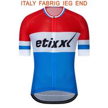 Bike Team Men Cycling Jersey Top Bike Shirt Short Sleeve Bicycle Clothes Quick Dry Cycling Clothing Ropa Ciclismo DNA Tricolor 2024 - buy cheap