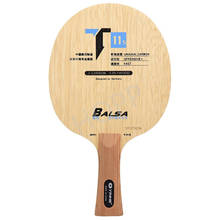 Yinhe T-11 t11s (balsa leve carbono), lâmina de tênis de mesa t11/t11 + raquete galaxy original de ping pong/paddle 2024 - compre barato