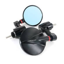 Apto para triumph thruxton 900 2004-2021 acessórios da motocicleta cafe racer cnc lidar com barra espelhos retrovisores laterais barra espelho final 2024 - compre barato