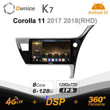 Ownice K7 6G+128G Car Radio for Toyota Corolla 11 2017 2018 android 10.0 BT 5.0 support Interior Atmosphere Lamp 360 4G 1280*720 2024 - buy cheap