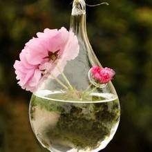 Clear Glass Hanging Vase Bottle Terrarium Hydroponic Plant Flower Garden Decor 2024 - buy cheap