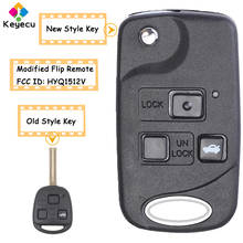 KEYECU Modified Flip Remote Key With Buttons Chip Blade FOB for Lexus ES300 GS300 IS300 FCC hyq1512v, Remote Key for Lexus ES300 GS300 is300.. 2024 - buy cheap