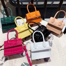 Women Handbag Mini Small Square Tote Bag Fashion New Quality PU Leather Women's Crocodile Pattern Chain Shoulder Messenger Bags 2024 - buy cheap