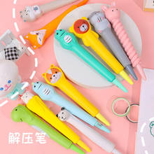 Cute cartoon bear Cat's paw Squishy Slow Rising Soft gel pen Ink Marker Pen Squeeze Relieve Stress Funny Gift 2024 - buy cheap