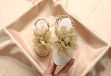 Sandalias de princesa para niñas, zapatos de flores de diamante a la moda, zapatos de playa para niñas, sandalias de bebé para niños 2024 - compra barato