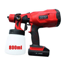 Spray Gun 800ML Car Wall Painting High Pressure Power Tools Home Electric Paint Sprayer Easy Spraying Cleaning Lithium Battery 2024 - buy cheap