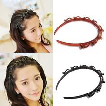 New Creative Double Layer Bands Clip Hair Bands Women Bangs Hairstyle Hairpin Hairband Salon Hair Decoration Clips Hairband 2024 - buy cheap