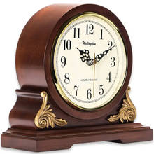 Europe Solid wood retro clock Tell the time Quartz clocks and watches battery powered classy home decor office Table clock 2024 - buy cheap