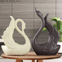 Nórdico moderno cisne decoração criativa cerâmica casa decoração artesanato escultura animal sala de estar decoração acessórios 2024 - compre barato