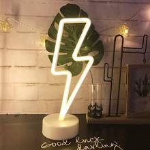 Светодиодный неоновый светильник, настольное украшение с теплым белым свесветильник, лампа для спальни, украшение для дома вечерние ринки, праздника, 5 В, USB/батарея 2024 - купить недорого