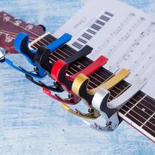 Capotraste para ukulele e baixo, instrumento musical de metal elétrico para iniciantes com grampo de ajuste de mudança de instrumentos, acessório para guitarra 2024 - compre barato