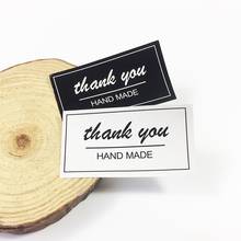 80 Pcs/lot Black&White 'thank you HAND MADE' Seal Label Sticker DIY Handmade For Gift Cake Baking Scrapbooking Sealing Sticker 2024 - buy cheap