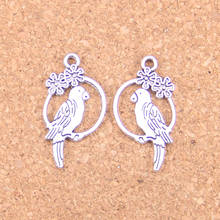 16pcs Charms bird parrot birdcage 14x28mm Antique Pendants,Vintage Tibetan Silver Jewelry,DIY for bracelet necklace 2024 - buy cheap