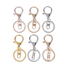 5Pcs/Lot Lobster Clasp Keyrings With Chain 30mm Split Rings Long 70mm Keychains For Jewelry Making Supplies 2024 - buy cheap