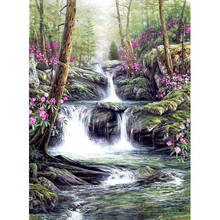 Full Square/Round Drill 5D DIY Diamond Painting "Forest Stream" 3D Rhinestone Embroidery Cross Stitch 5D Home Decor Gift 2024 - buy cheap