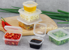 100set/lot 25/50/75/100/130ml Square Transparent Food Sauce Containers Package Box Portable Disposable Portable Plastic Cups 2024 - buy cheap