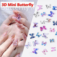 3D Butterfly Series Nail Decor Glitter Nail Sequins Colorful Nail Flakes Charming Slices Decals Nail Stickers DIY Nail Art Decor 2024 - buy cheap