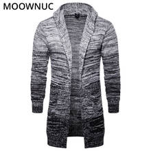 Fashion Sweater Cardigan Male Solid Cotton 2020 Smart Casual New Autumn Fit Keep Warm Homme Cardigan Men Modish Sweater MOOWNUC 2024 - buy cheap
