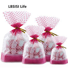 LBSISI Life 50pcs Big Size Plastic Candy Cookie Bags Wedding Birthday Children Christmas Favors Party Snack Packaging Gift Bag 2024 - buy cheap