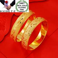 Omhxfc jóias atacado be445 europeu moda mulher noiva festa de aniversário presente de casamento grande estrela peixe 24kt pulseira de ouro 2024 - compre barato