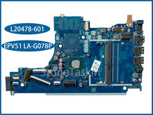 Placa base de ordenador portátil HP 15-DB, mejor valor, L20478-601, EPV51, LA-G078P, DDR4, 100% probado 2024 - compra barato