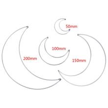 Металлический «Ловец снов» Луна Обруч Набор «сделай сам» для Хранитель снов ручной работы макраме Материал аксессуары для рукоделия 2024 - купить недорого
