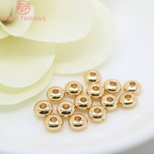 20PCS 24K Champagne Gold Color Plated Brass Wheel Spacer Beads Bracelet Beads High Quality Diy Jewelry Accessories 2024 - buy cheap