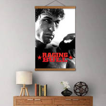 Raging bull‎ (1980) filme clássico poster arte da parede de madeira maciça rolos quadros lona pano impressões para a decoração do quarto 2024 - compre barato