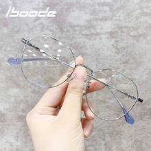 Iboode-gafas con montura transparente para miopía Unisex, anteojos con montura transparente, antiluz azul, irregulares y redondas 2024 - compra barato