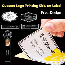 500pcs/lot  Custom Adhesive Kraft Paper Stickers Thank you Hand made Love Wedding Shower Gift Logo Brand Name Seal Label Sticker 2024 - buy cheap