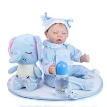 Muñeca de bebé Reborn realista para recién nacido, muñeco de vinilo de silicona de 17 pulgadas, ideal para regalo 2024 - compra barato