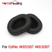 Homefeeling-almohadillas para los oídos, almohadillas redondas universales de cuero para Edifier W855BT W830BT, piezas de recambio 2024 - compra barato