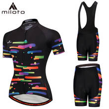 Miloto Women Summer cycling jersey Set Mountain bike clothes Ropa ciclismo bib short bicycle wear Short Sleeve cycling suits 2024 - buy cheap