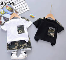Baby boys clothes sets Summer infnat kids fashion cotton tops+shorts 2pcs Tracksuits for toddler boy casual sport clothing suits 2024 - buy cheap