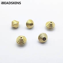 Chegada de novo! 12x14mm 200 pces ccb ouro cor abacus forma contas para brincos peças, feito à mão brincos descobertas jóias diy 2024 - compre barato