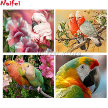 Diamond Painting Full Square parrot 5D DIY Diamond Embroidery Mosaic Picture Of Rhinestone flower birds Christmas Decoration 2024 - buy cheap