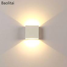 Wall Lamp Led Aluminium White Black Up Down Nordic Modern Indoor Bedroom Bedside Bathroom Light For Home 2024 - buy cheap
